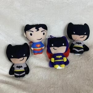 DC Comics McDonald's Happy Meal Toys Plush Characters 4" Tall -Lot Of 4 2021​